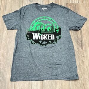 WICKED The Musical LONDON Broadway Show Unisex Clock T-shirt. Official. Size Med
